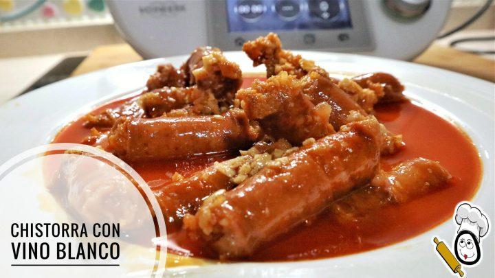 Hacer chistorra con vino en Thermomix