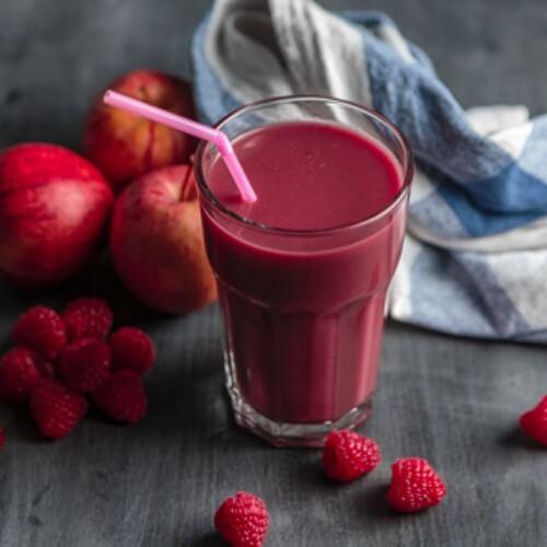 smoothie de fresa manzna y mora