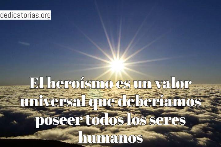 Dedicatorias para héroes