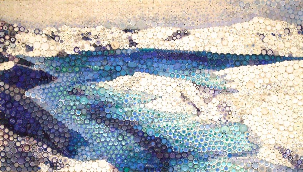 bottle caps mosaics