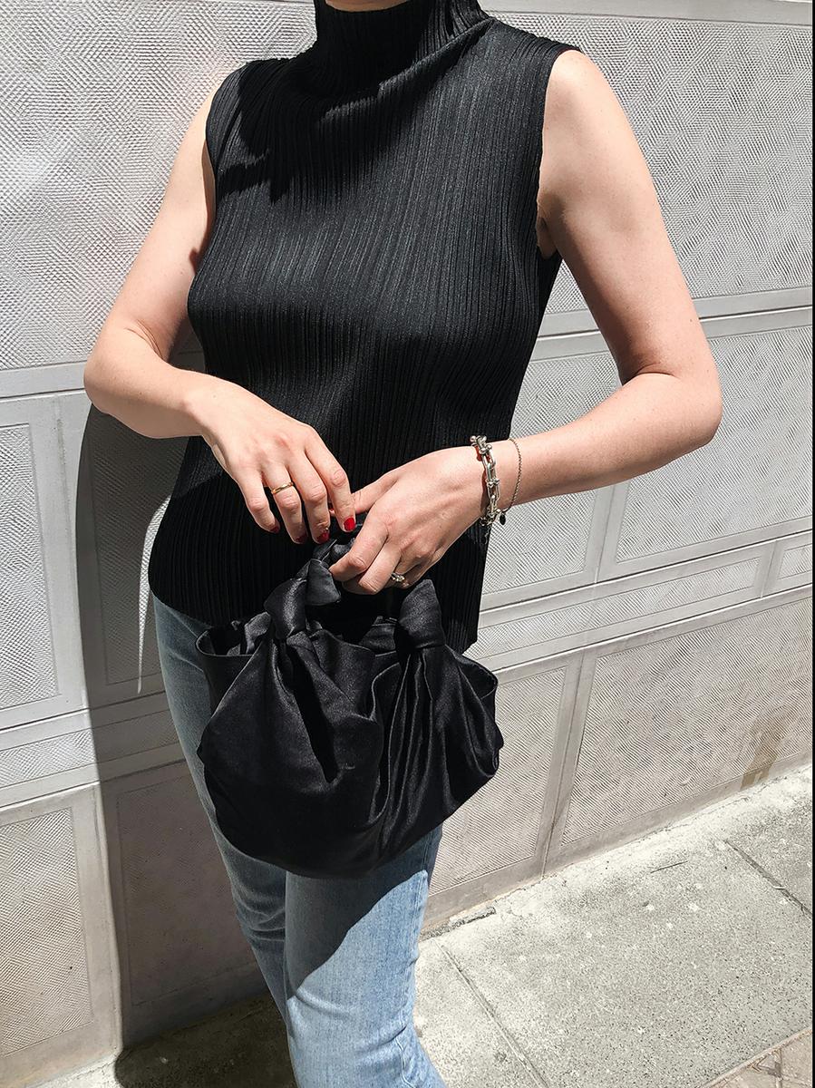 Trini | Acne Studios jeans Manolo Blahnik sandals