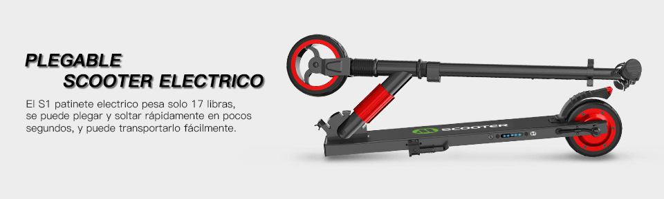 Un patinete para niño 8 años o más completamente plegable
