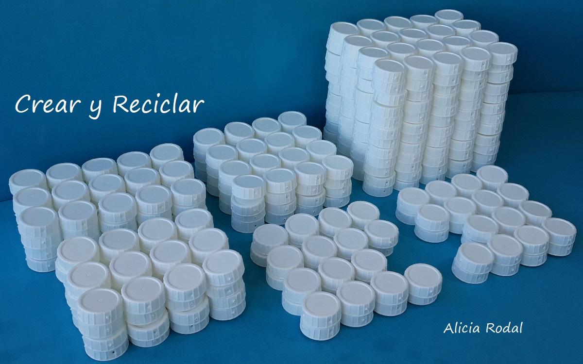 Como hacer una CESTA con tapas de plástico DIY. Reciclaje creativo. Ideas creativas