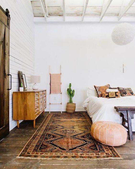 dormitorio de estilo boho