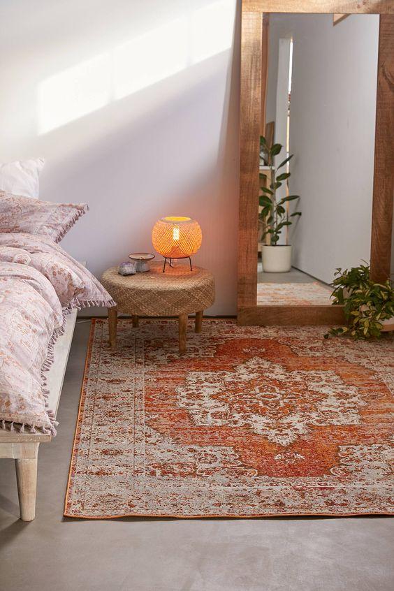 iluminación cálida en estilo bohemio
