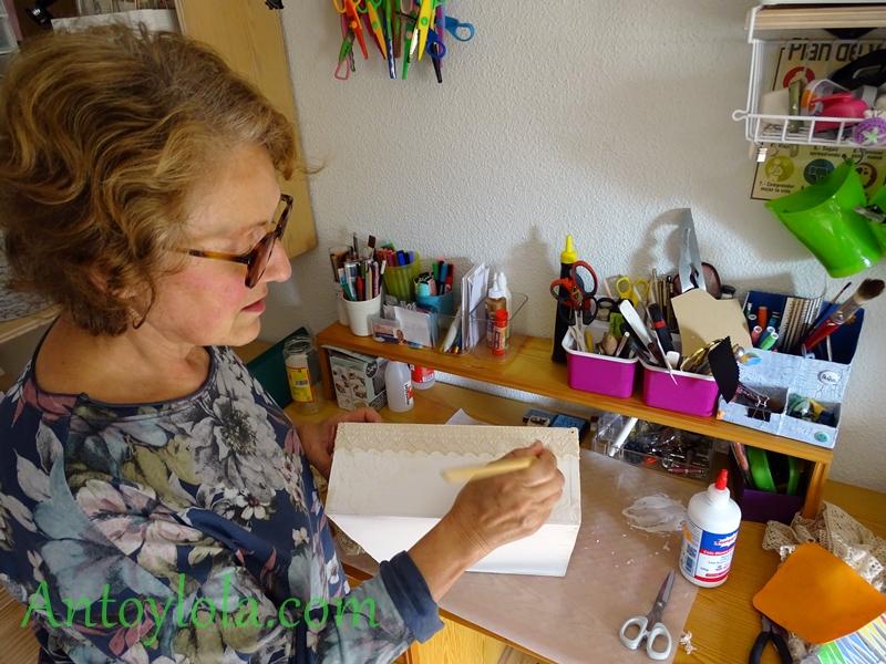 cajas de madera recicladas en estilo vintage