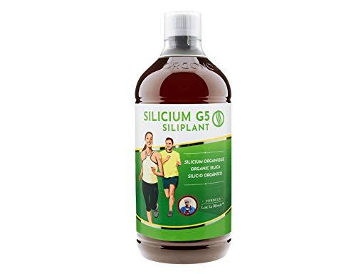 SILICIUM G5 SILIPLANT | Silicio Orgánico Liquido bebible | Aumenta la Producción de Colágeno | Suplemento ideal para Piel, Pelo y Uñas, Músculos, Huesos y Articulaciones