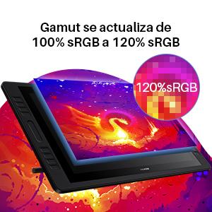 Huion Kamvas Pro 20 - Gama de colores