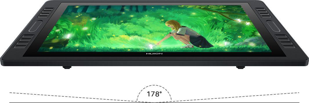 Huion Kamvas Pro 20 - Ángulos de visión