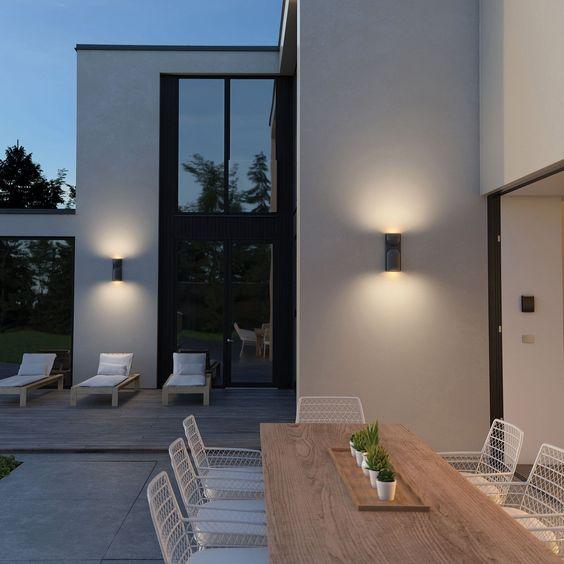 iluminación de pared de un exterior
