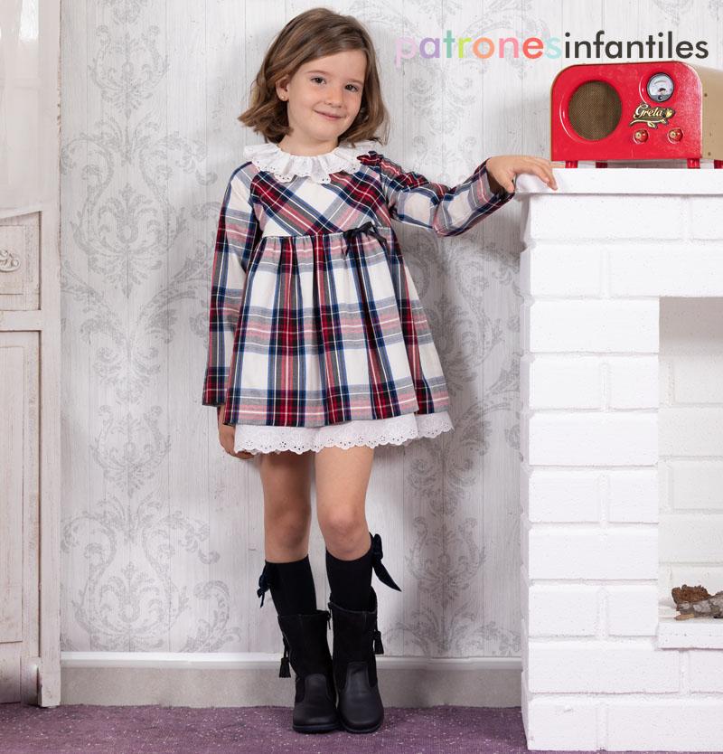 Vestido cuadros bies