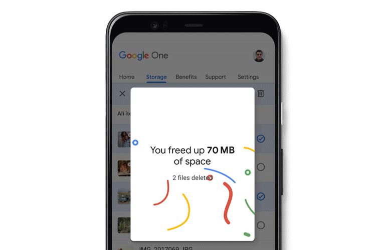 Nuevo administrador de almacenamiento para Google One