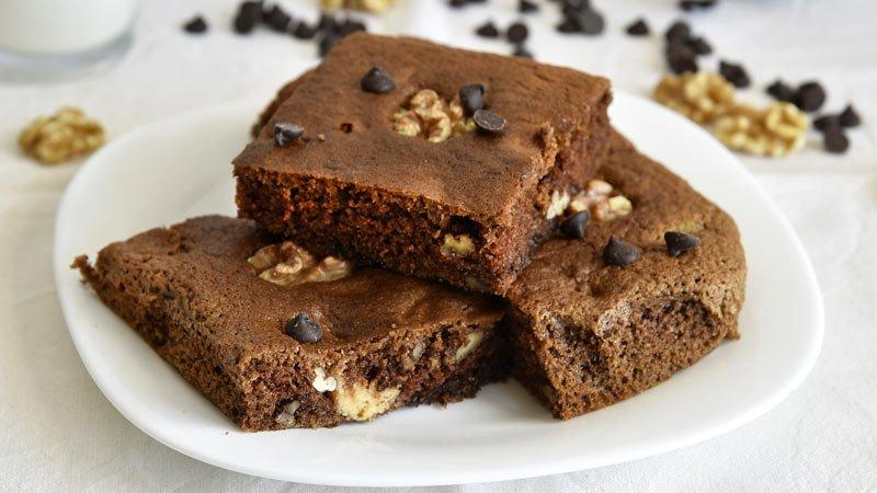 receta facil brownie de crema de avellanas y chocolate dulce