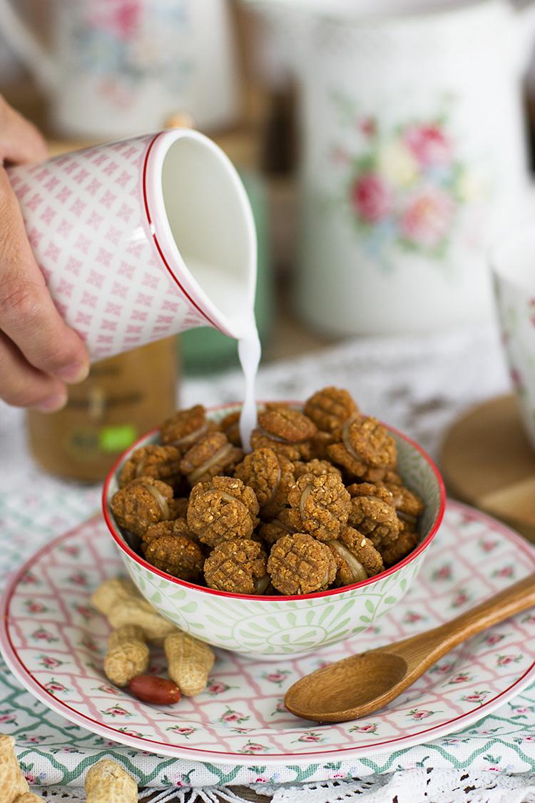 Cereales de Cookies de Cacahuete, receta saludable y fácil