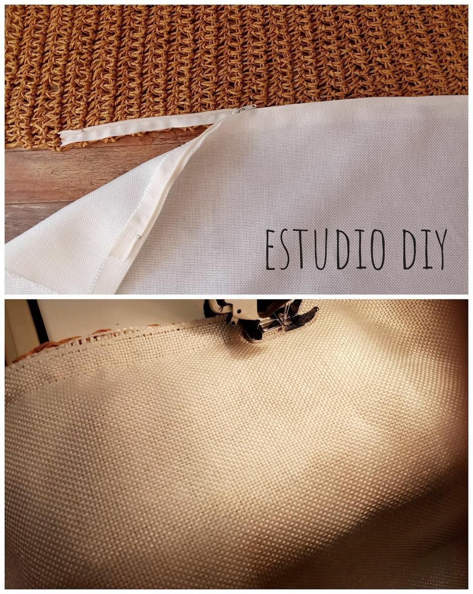 paso a paso diy cojín con salvamantel