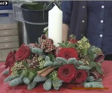 Como hacer un centro navideño