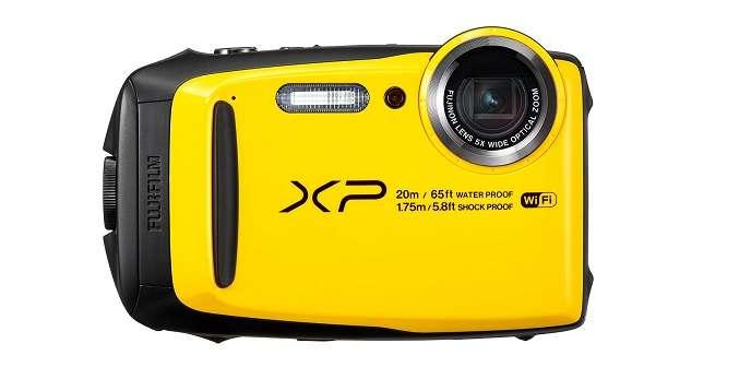 Cámara deportiva Acuática Fujifilm FinePix XP120 color amarillo y negro
