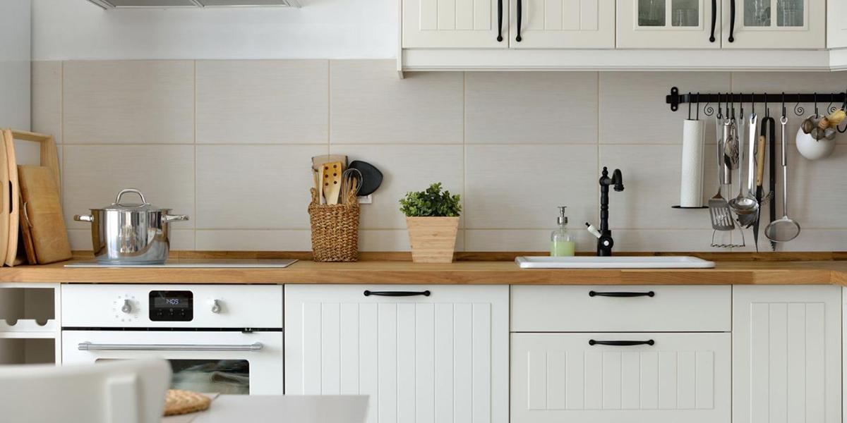 Cocina en blanco