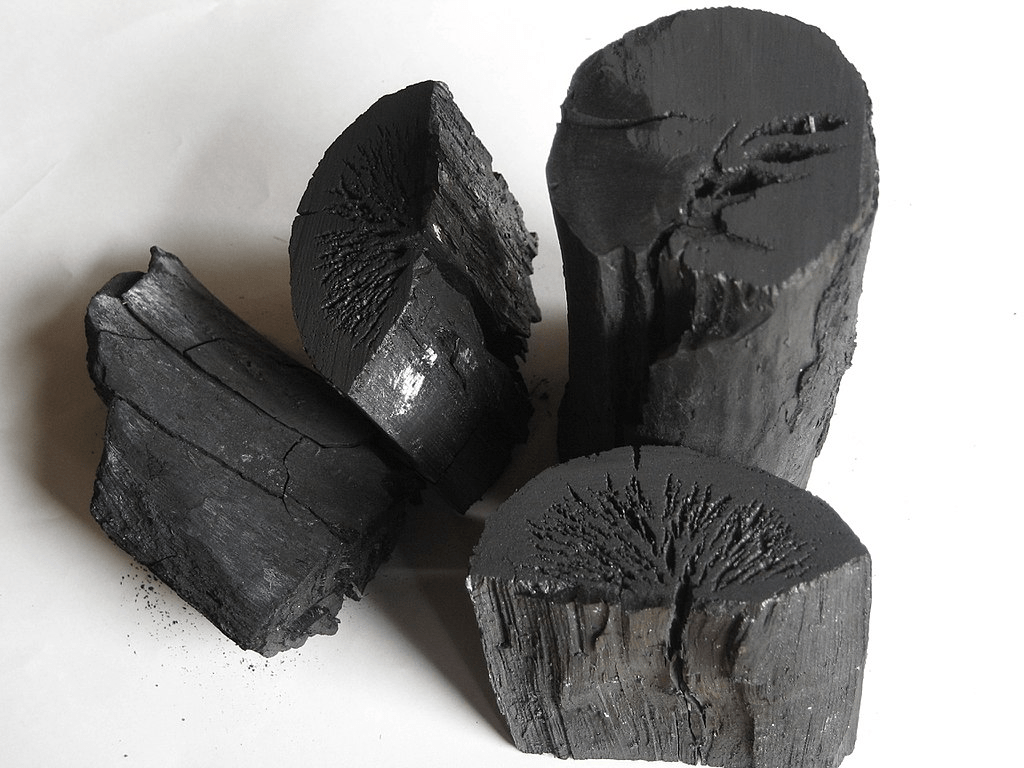 Carbón vegetal de roble