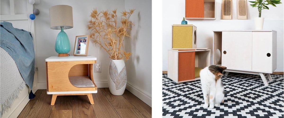 Cama y mesita auxiliar