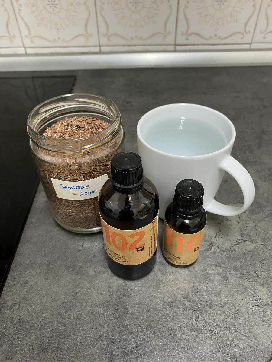 acondicionador con semillas de lino para el cabello
