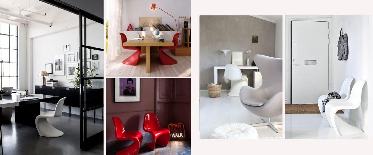 Silla Panton en interiores
