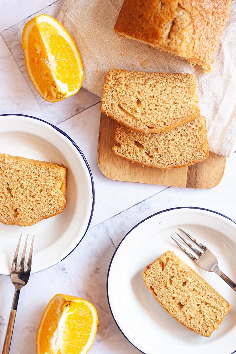 receta bizcocho de miel y naranja