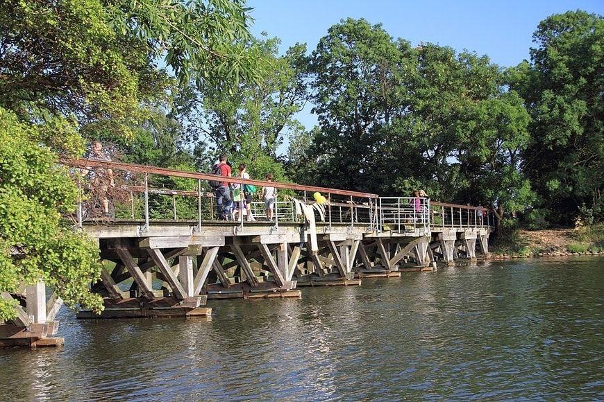 Puente para cruzar el canal Stadsgraven en Copenague
