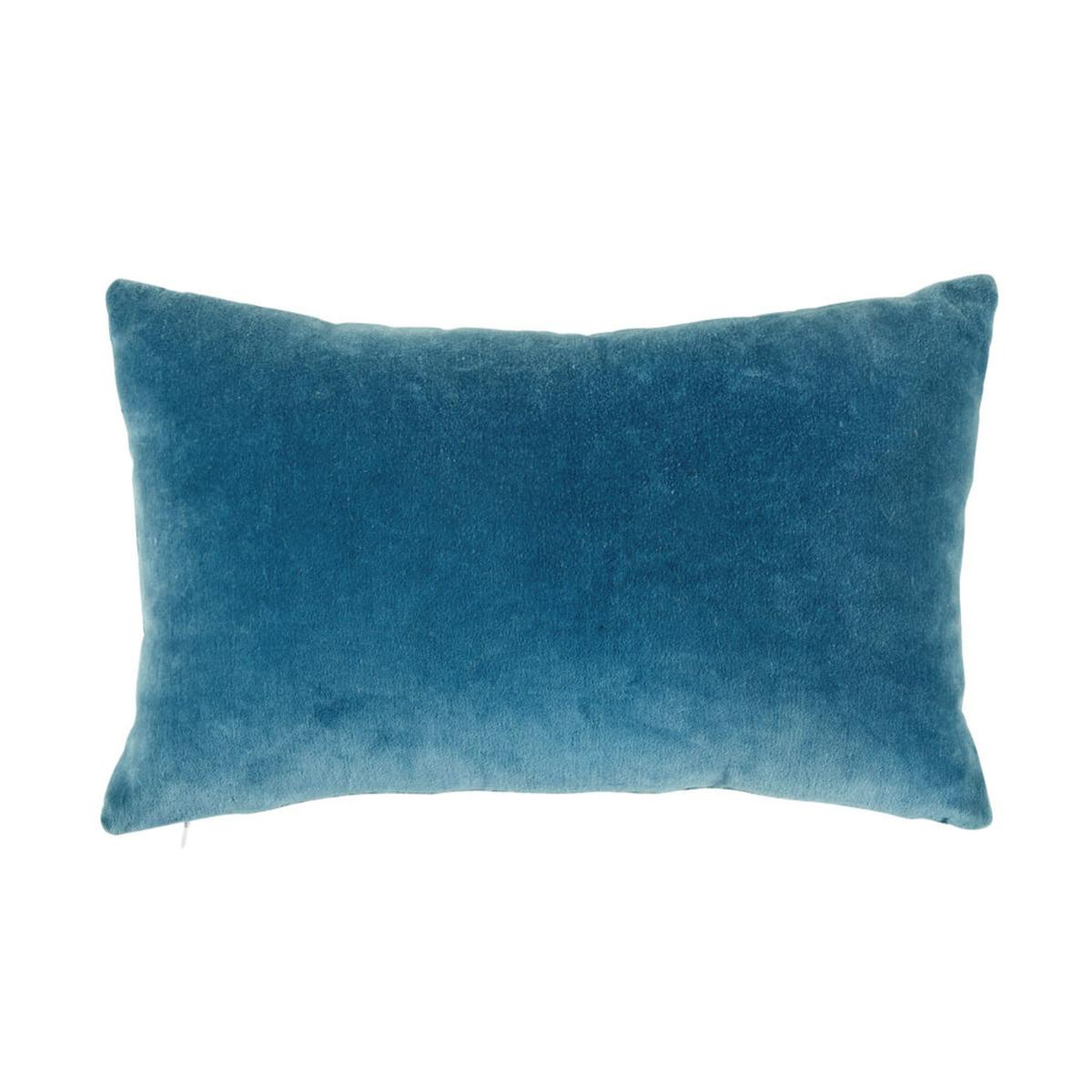 cojines terciopelo azul para dormitorio rosa