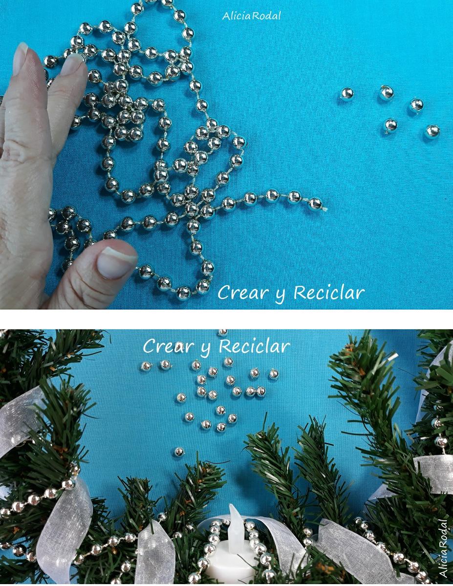 Cómo hacer una corona de Navidad con materiales reciclados Muy fácil. Diy Reciclaje