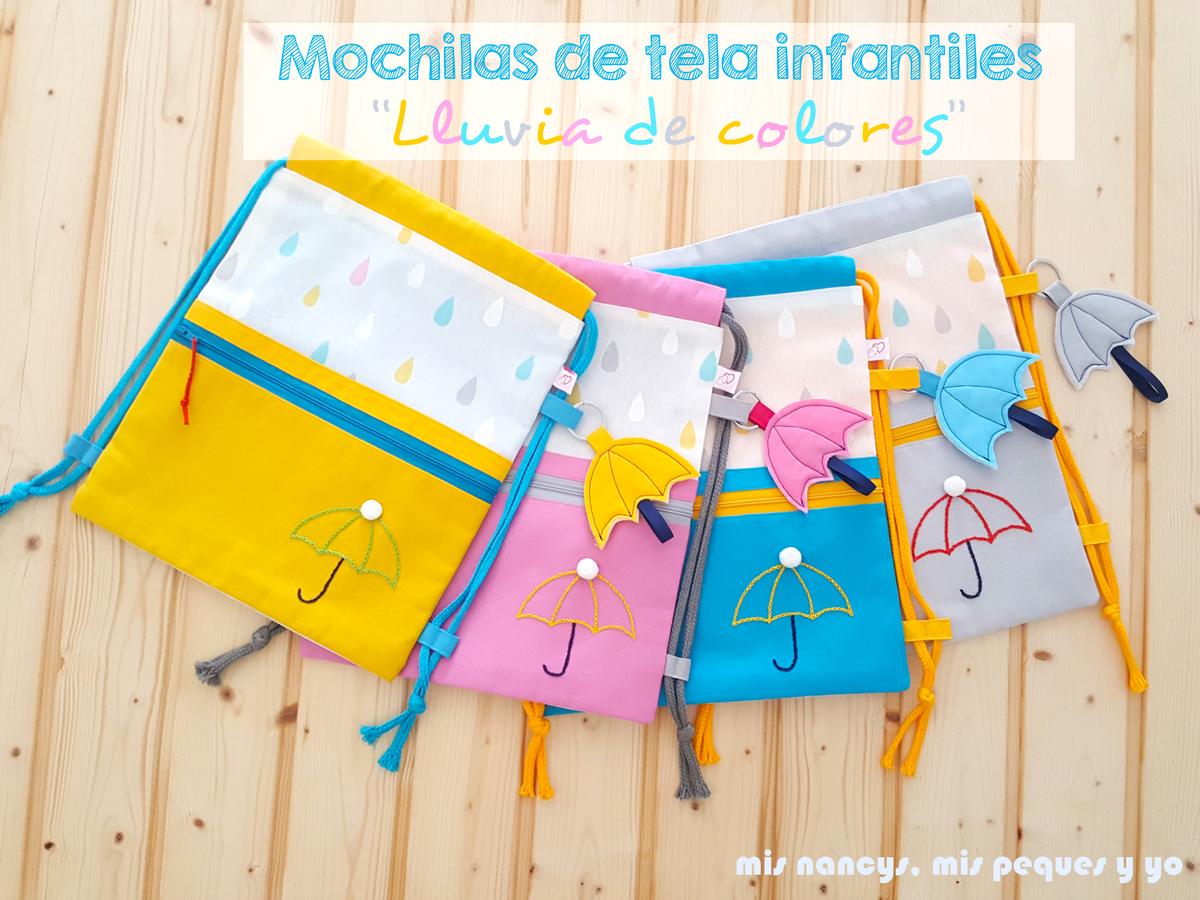 mis nancys, mis peques y yo, mochilas de tela infantiles