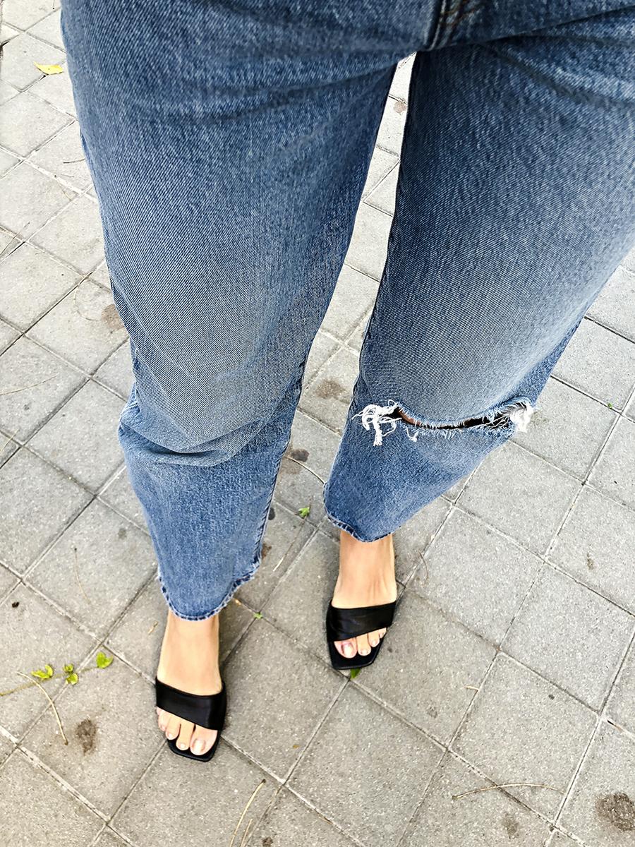 Trini | Levis jeans Wolford top