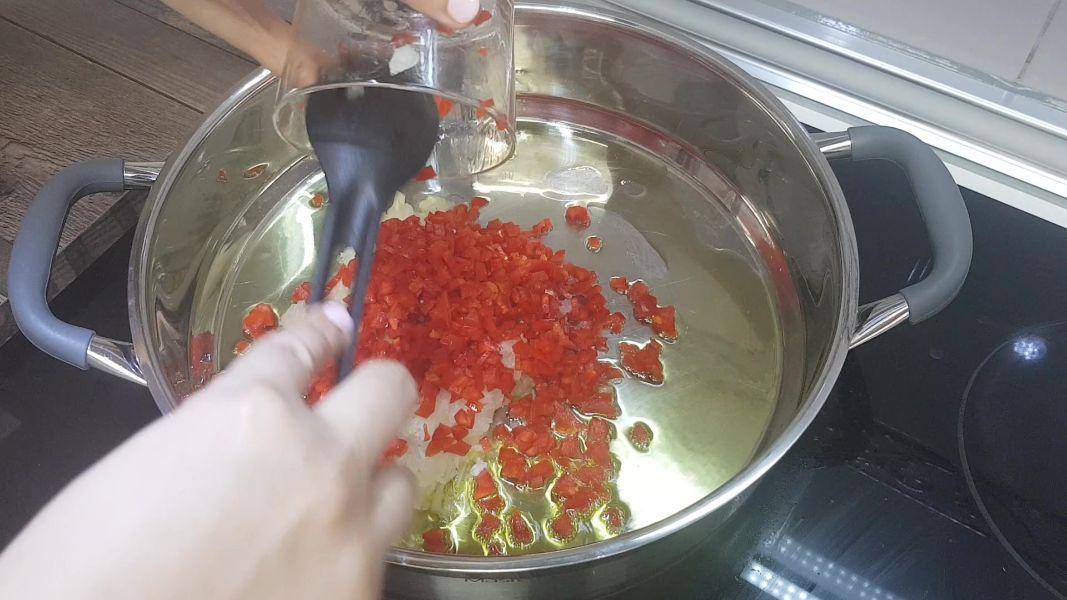 Arroz con pollo y calabaza