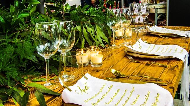 mesa de fiesta
