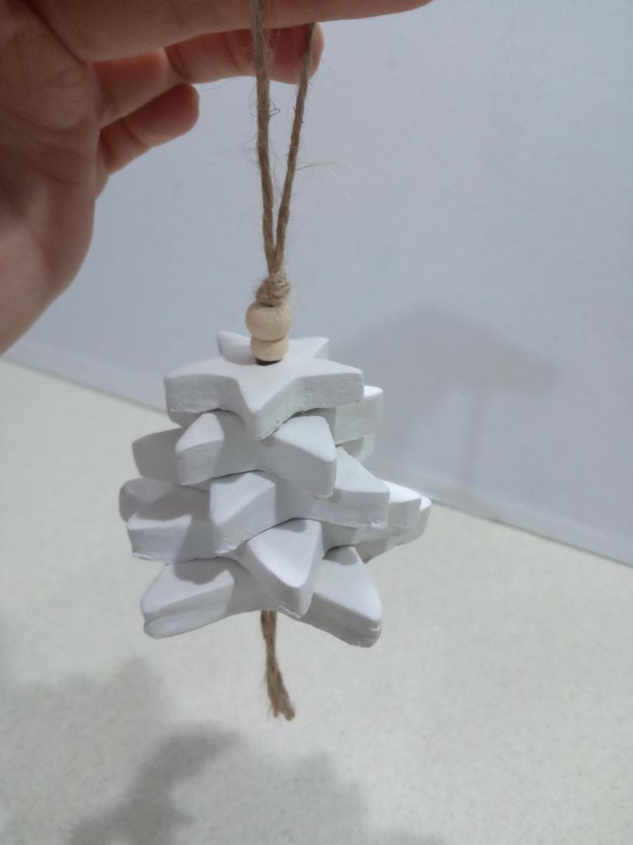 diy árbol de navidad pasta de modelar