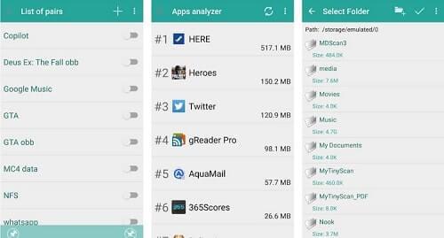 app para liberar memoria FolderMount