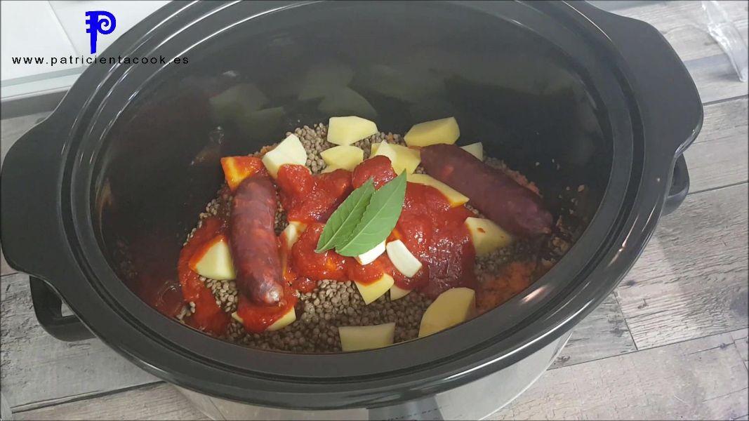 Guiso de LENTEJAS en olla lenta. Lentejas de Tierra de Campos