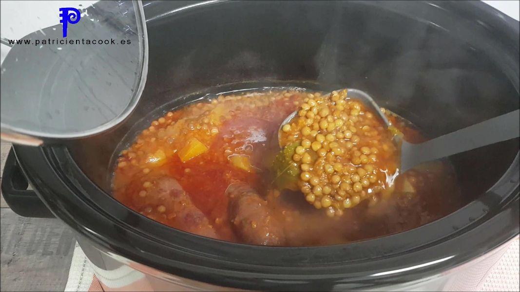Guiso de LENTEJAS en olla lenta. Lentejas de Tierra de Campos