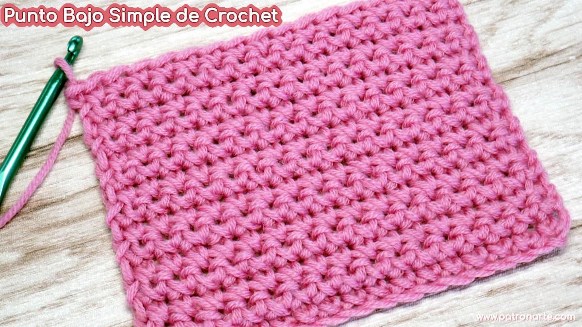 Cómo Tejer Punto Bajo Simple de Crochet - Ganchillo
