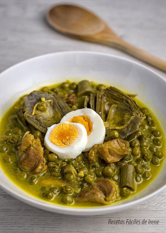 guisantes con alcachofas y pollo receta reconfortante paso a pas