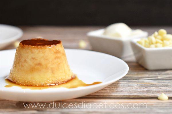 Flan de queso y chocolate blanco