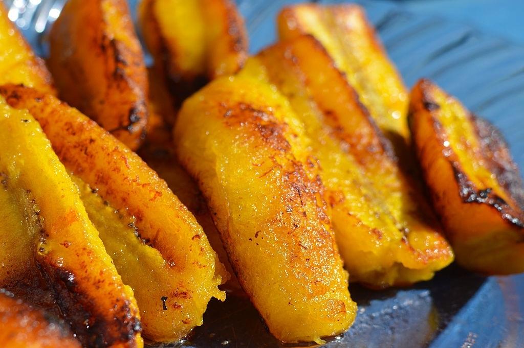 Papaya y plátano BLW salteados