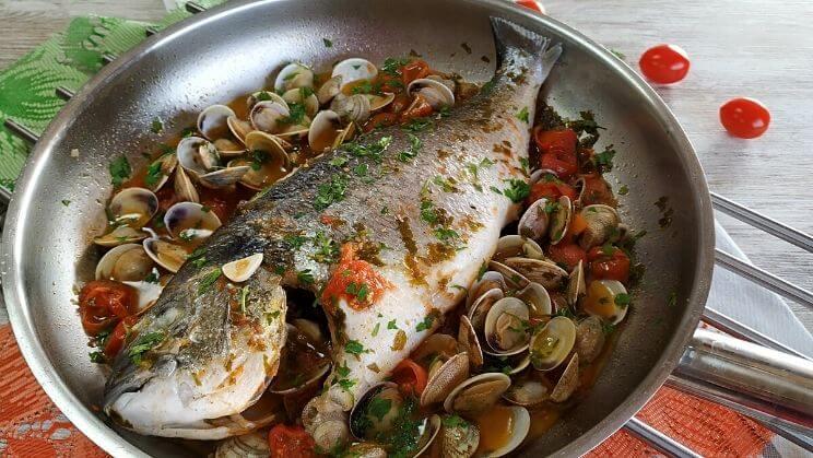 Dorada marinera en sartén