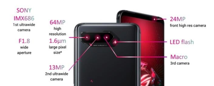 Asus Rog Phone 5 - Cámaras