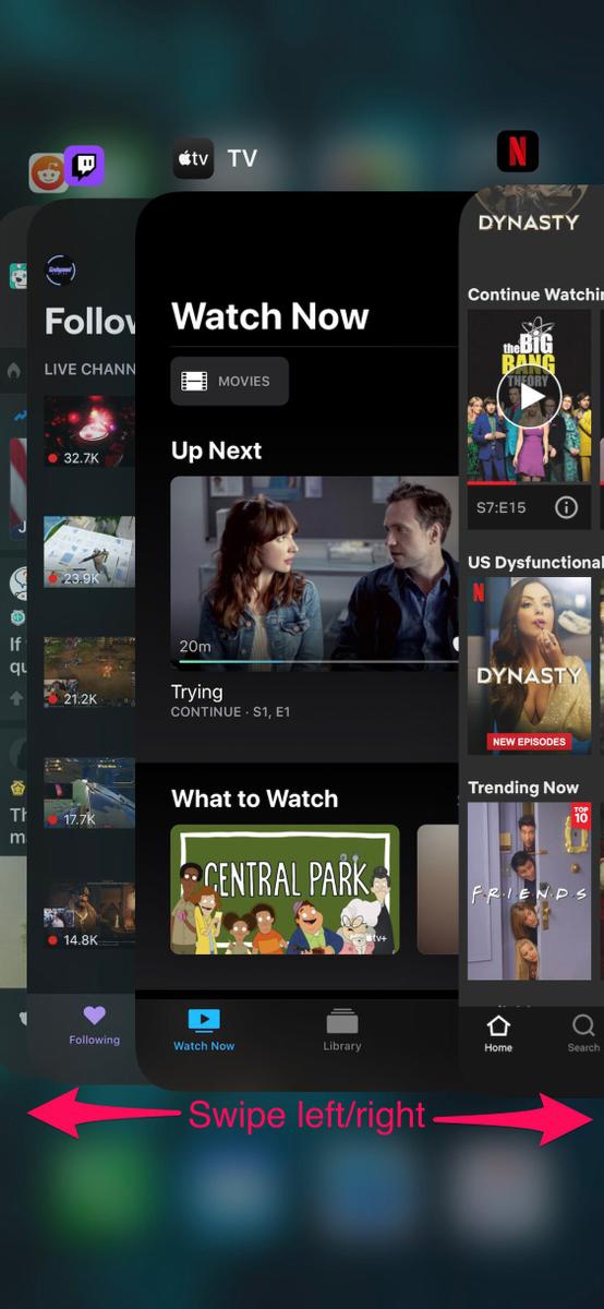 Cómo cambiar de aplicación en el iPhone y el iPad
