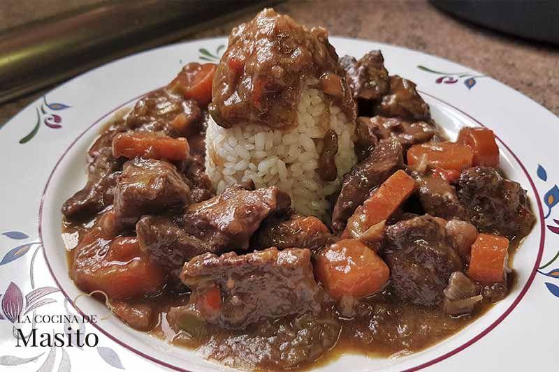 Estofado de ternera en salsa