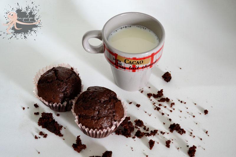 muffins de chocolate intenso