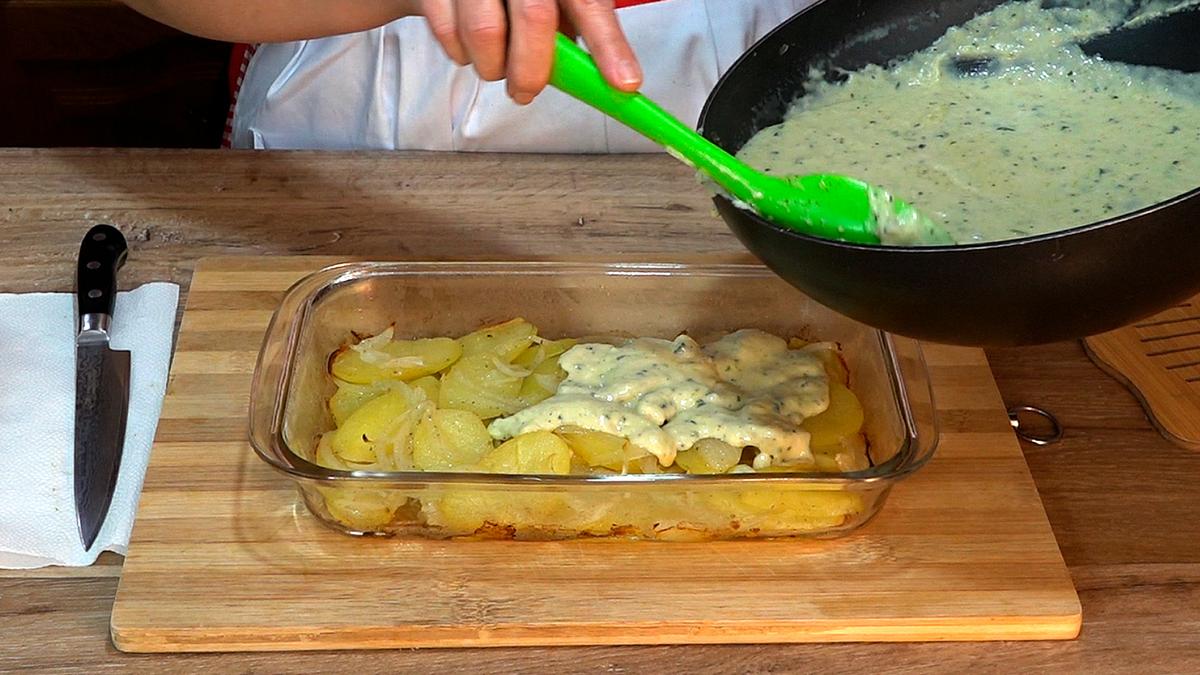 BACALAO AL HORNO CON PATATAS Y BECHAMEL DE CALABACÍN - Foto 10