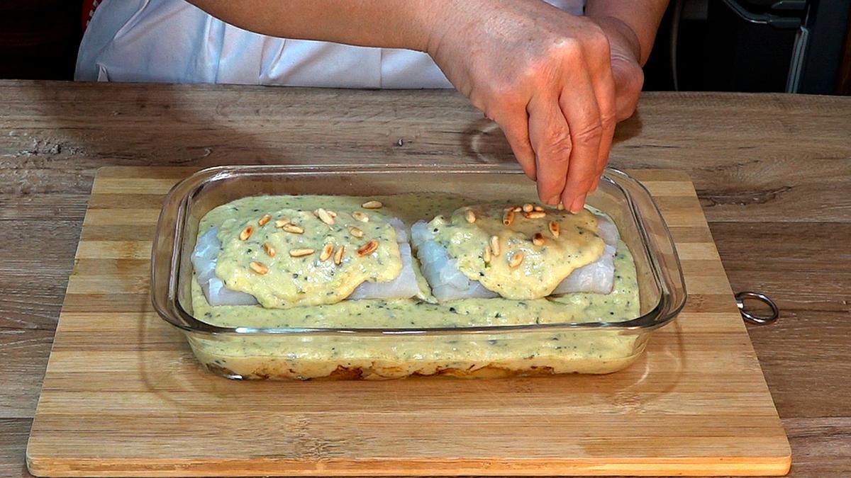BACALAO AL HORNO CON PATATAS Y BECHAMEL DE CALABACÍN - Foto 11