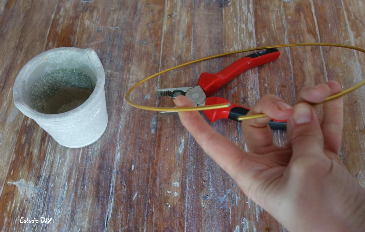 paso nº 1: cortar aro de metal